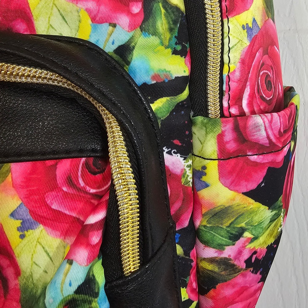 Juicy Couture Floral Roses Backpack Bookbag Gold Hardware Y2K Cute Pink School‎ - Picture 5 of 8